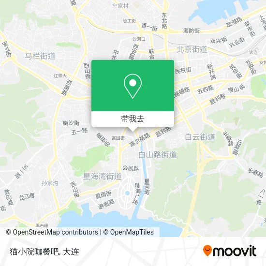 猫小院咖餐吧地图