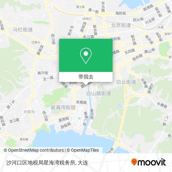 沙河口区地税局星海湾税务所地图
