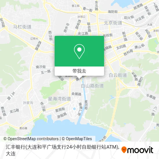汇丰银行(大连和平广场支行24小时自助银行站ATM)地图