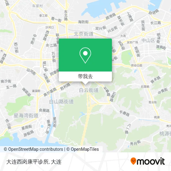 大连西岗康平诊所地图