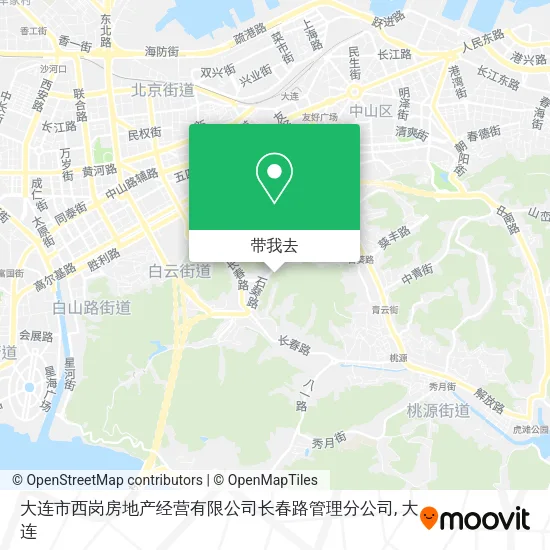 大连市西岗房地产经营有限公司长春路管理分公司地图