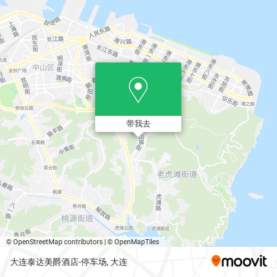 大连泰达美爵酒店-停车场地图