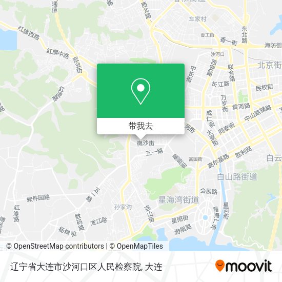 辽宁省大连市沙河口区人民检察院地图