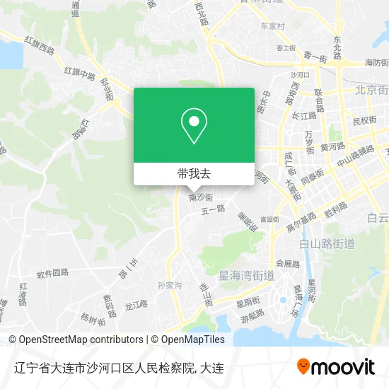 辽宁省大连市沙河口区人民检察院地图