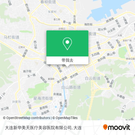 大连新华美天医疗美容医院有限公司地图