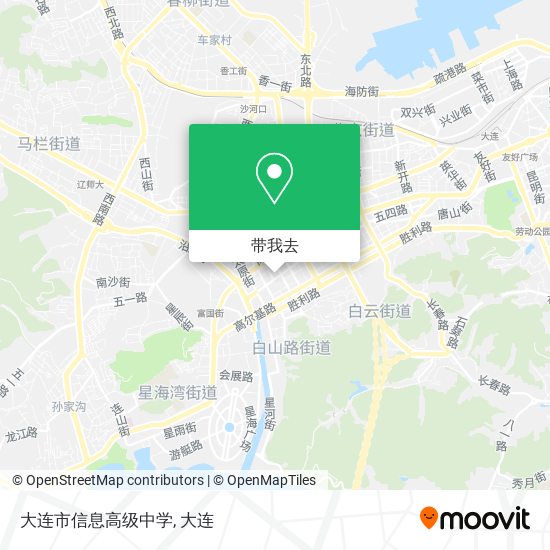 大连市信息高级中学地图