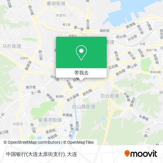 中国银行(大连太原街支行)地图