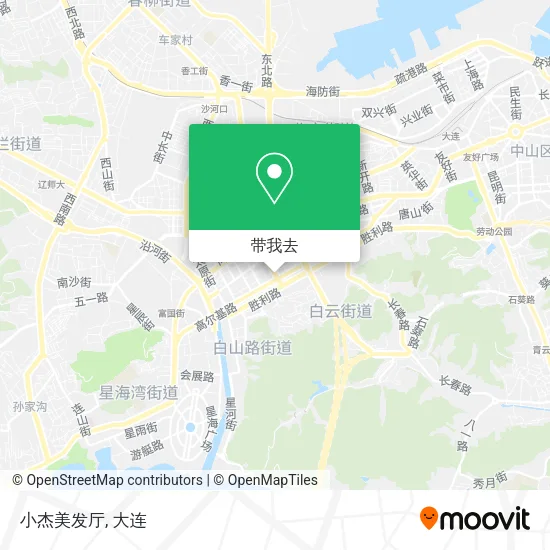 小杰美发厅地图