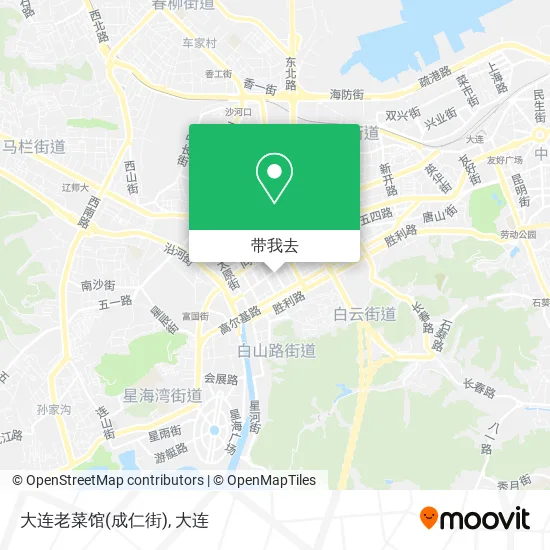 大连老菜馆(成仁街)地图