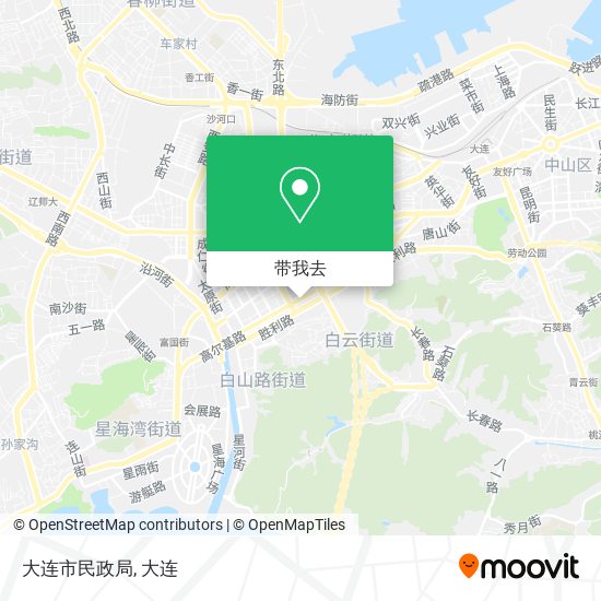 大连市民政局地图