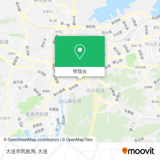 大连市民政局地图