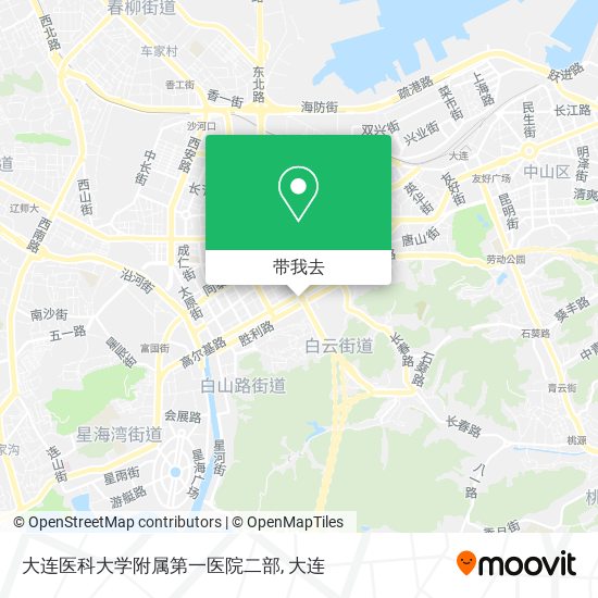 大连医科大学附属第一医院二部地图