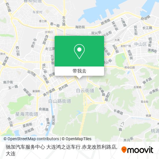 驰加汽车服务中心 大连鸿之达车行.赤龙改胜利路店地图