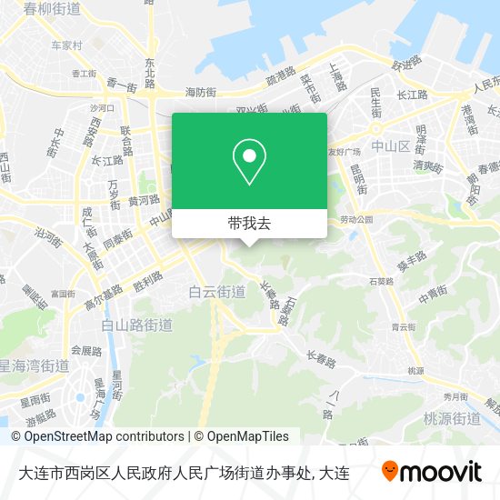大连市西岗区人民政府人民广场街道办事处地图