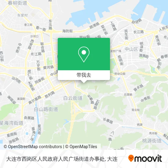 大连市西岗区人民政府人民广场街道办事处地图