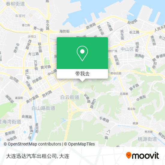 大连迅达汽车出租公司地图