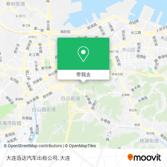 大连迅达汽车出租公司地图