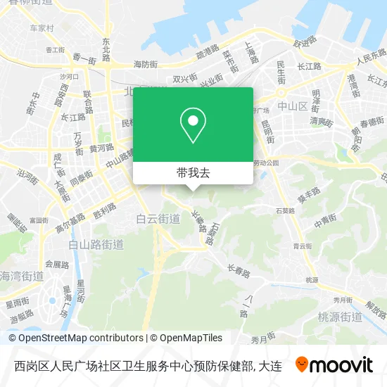 西岗区人民广场社区卫生服务中心预防保健部地图