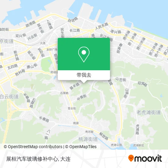展桓汽车玻璃修补中心地图