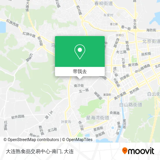 大连熟食品交易中心-南门地图
