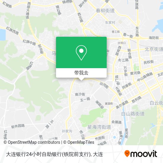 大连银行24小时自助银行(铁院前支行)地图