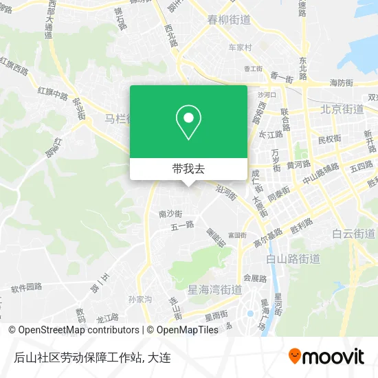 后山社区劳动保障工作站地图