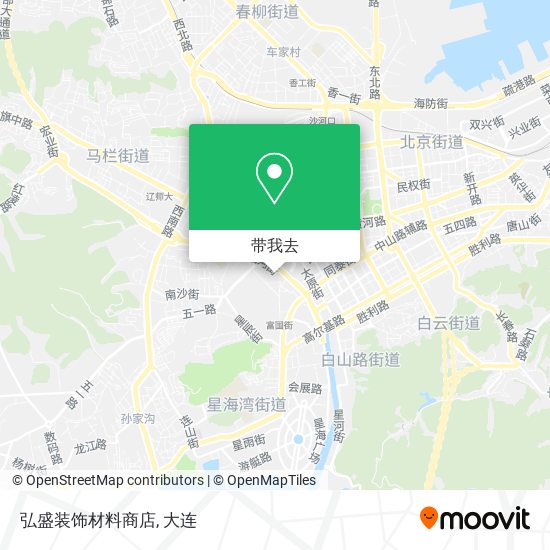 弘盛装饰材料商店地图