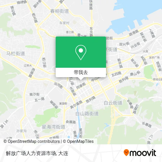 解放广场人力资源市场地图