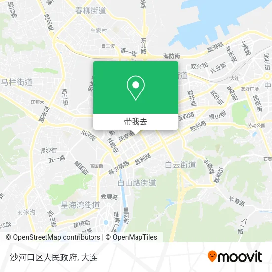 沙河口区人民政府地图