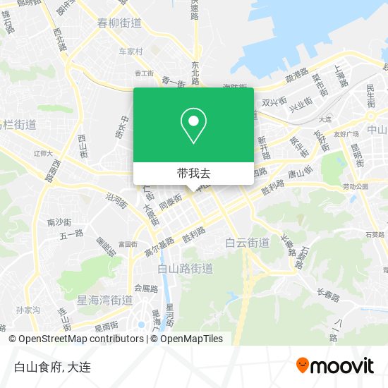 白山食府地图