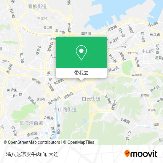 鸿八达凉皮牛肉面地图