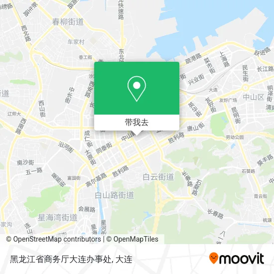 黑龙江省商务厅大连办事处地图