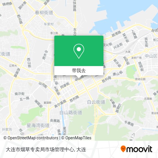 大连市烟草专卖局市场管理中心地图