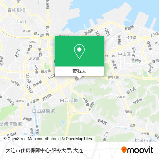 大连市住房保障中心-服务大厅地图