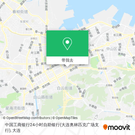 中国工商银行24小时自助银行(大连奥林匹克广场支行)地图