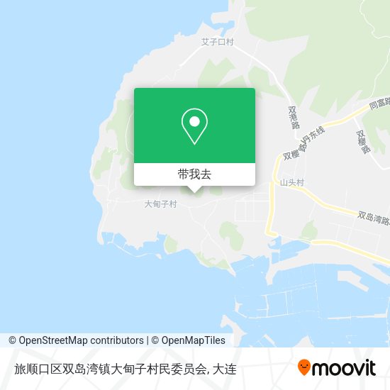 旅顺口区双岛湾镇大甸子村民委员会地图