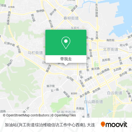 加油站(兴工街道综治维稳信访工作中心西南)地图