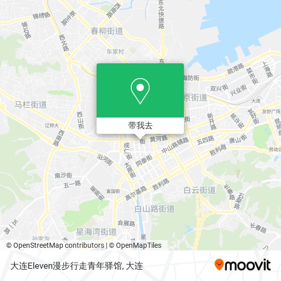 大连Eleven漫步行走青年驿馆地图