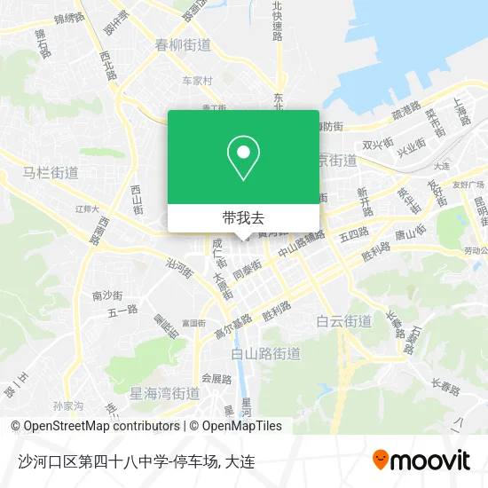 沙河口区第四十八中学-停车场地图