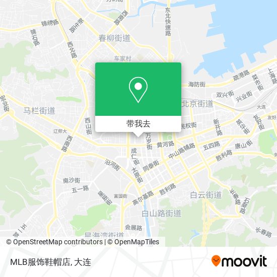 MLB服饰鞋帽店地图