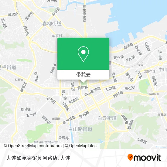 大连如苑宾馆黄河路店地图