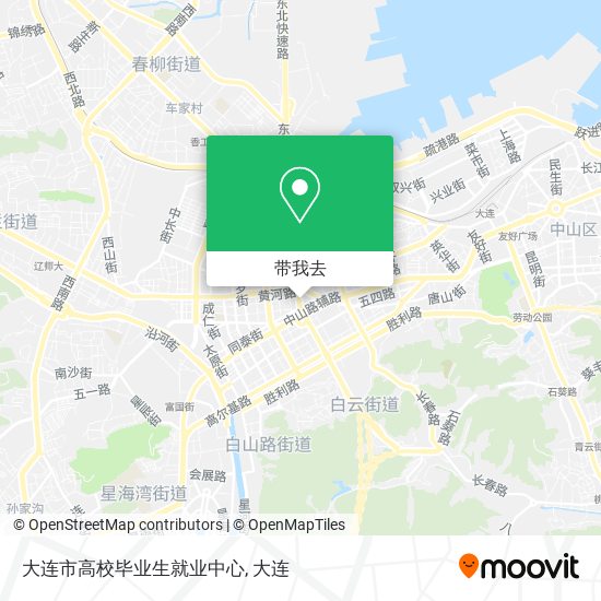 大连市高校毕业生就业中心地图