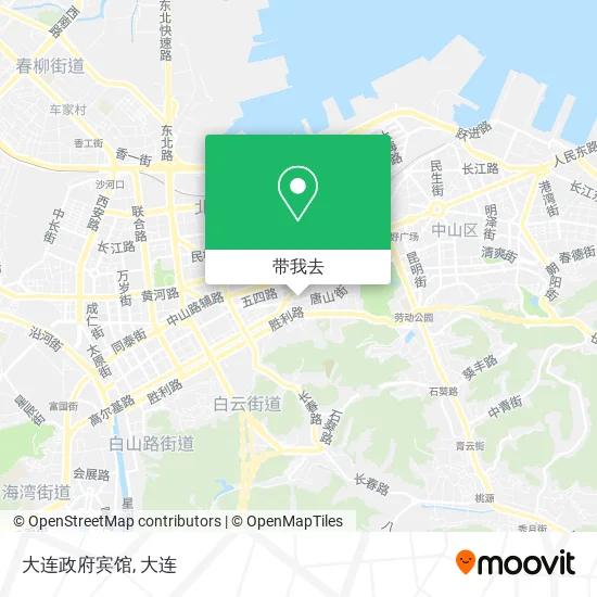 大连政府宾馆地图