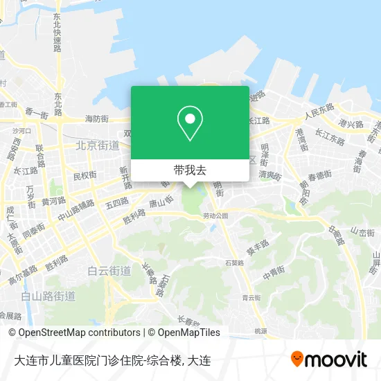 大连市儿童医院门诊住院-综合楼地图