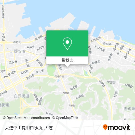 大连中山昆明街诊所地图