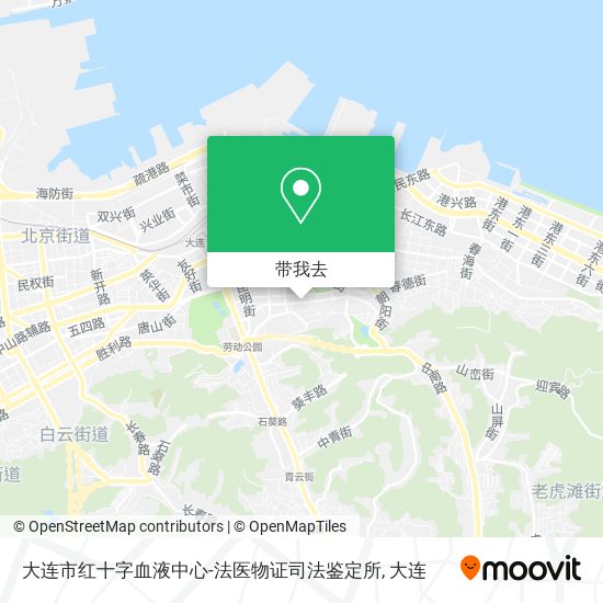 大连市红十字血液中心-法医物证司法鉴定所地图