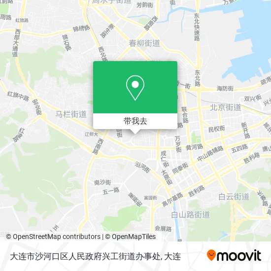 大连市沙河口区人民政府兴工街道办事处地图
