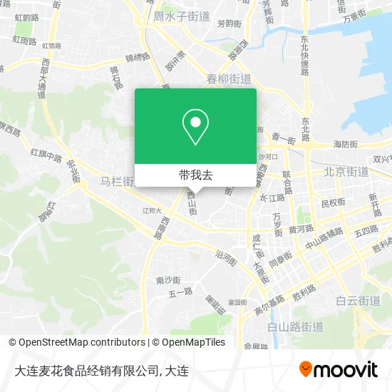 大连麦花食品经销有限公司地图