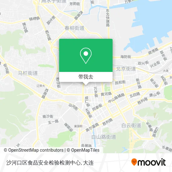 沙河口区食品安全检验检测中心地图