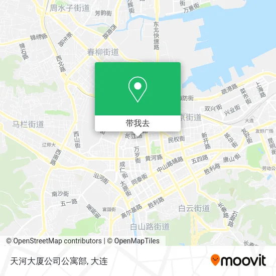 天河大厦公司公寓部地图
